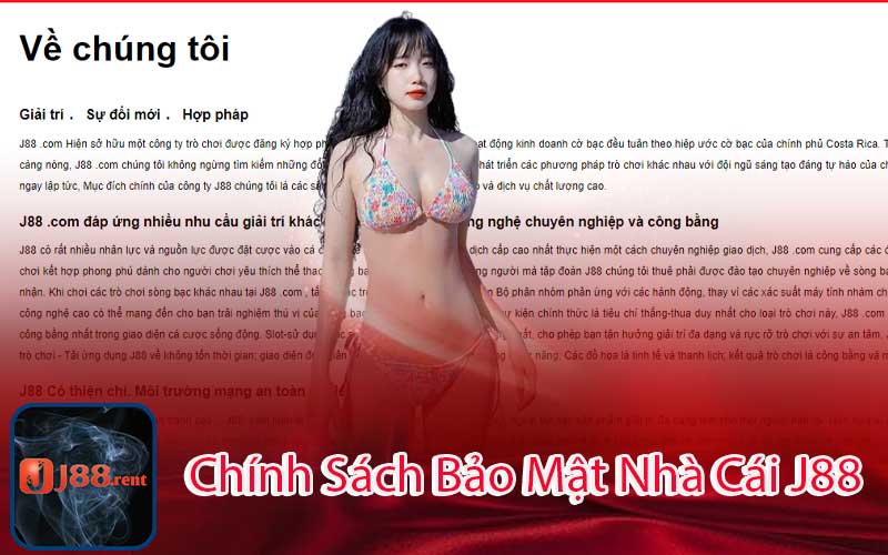 Chính Sách Bảo Mật Nhà Cái J88