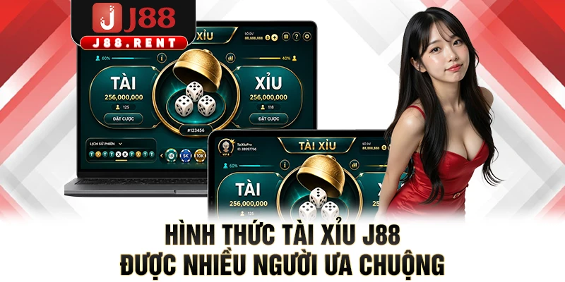Hình thức tài xỉu J88 được nhiều người ưa chuộng